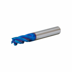 Концевая фреза с плоским торцом 2 зуба, HRC 65, Nano Blue 2х6х50