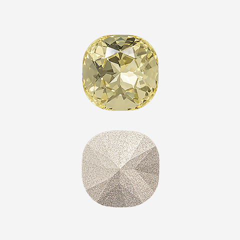 Кристалл Кушон (Сushion), оттенок "Лимонад"/"Jonquel", 10мм