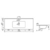 Ceramica Nova Element CN7006 Раковина мебельная, 121x46.5, цвет: белый