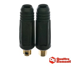 Кабельный разъем QUATTRO ELEMENTI вилка сварочного кабеля ТК 35-50 ( до 315 А/45В) 2 шт (771-183)
