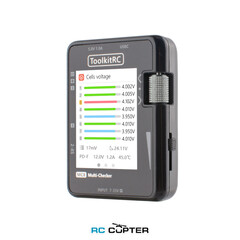 Тестер батарей и серво ToolkitRC MC8 (2-8S, USB-C, XT60, PWM, PPM, SBUS)