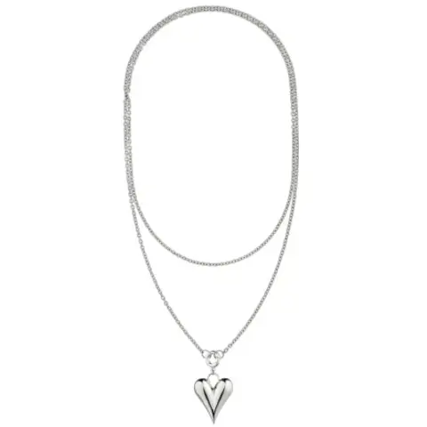 Подвеска на цепочке Сердце XL (позолота)