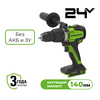 Дрель-шуруповерт ударная аккумуляторная Greenworks Арт. 3707607, 24V, 140 Нм, бесщеточная, без АКБ и ЗУ — фото 1
