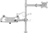Кронштейн для монитора/ноутбука Cactus CS-VM-LH07-AL серебряный 13"-27" макс.8кг настольный поворот и наклон
