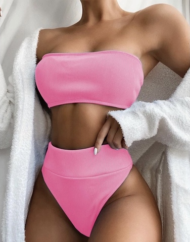 Купальник бандо BANDO PINK