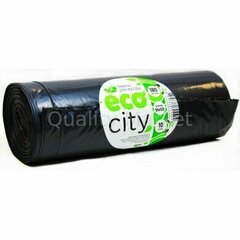 Мусорный Пакет City 180л 90гр ПВД  10шт/рул