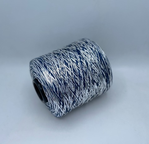 Luxury Production by Ri.Go (пр.Италия), art-Emporium, 180м/100гр, 90%Меринос,8%Полиэстер(фольга), 2%Полиамид , цвет-Синий+серебро(153/623) ,арт.32223