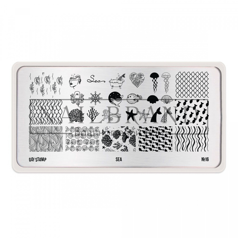 Пластина для стемпинга Go Stamp 16 Sea
