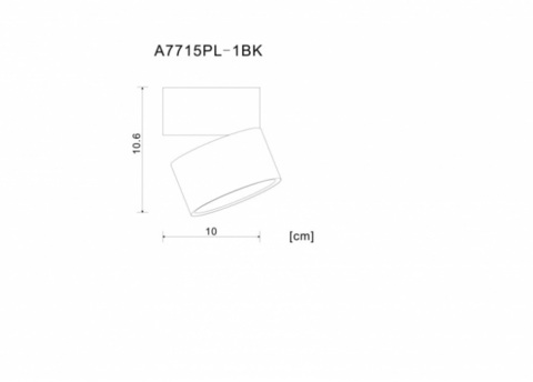 Накладной светодиодный светильник Arte Lamp ARCTURUS A7715PL-1BK