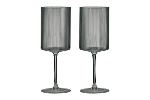 Набор бокалов для красного вина 2шт 520мл Pozzi Milano 1876 Modern Classic серый