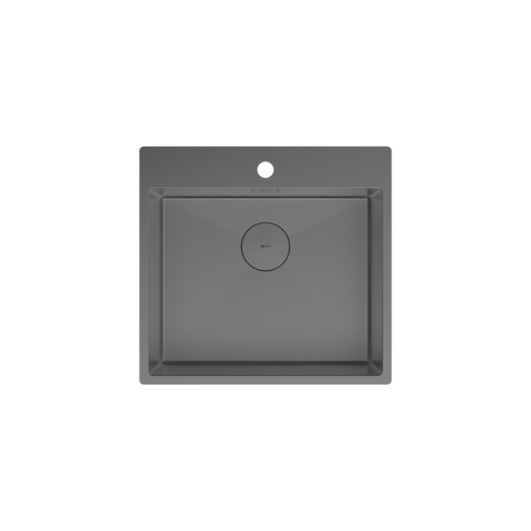 Lemark 9936111 JANGA 540 Мойка кухонная из нерж.стали цвет:графит, в комплекте крепеж, арматура сливная с прямоуг.переливом, сифон