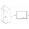 Abber Schwarzer Diamant AG30140MH-S75M-S75M Душевой уголок, 140x75x195