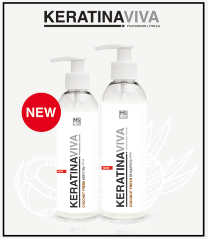 Кератиновое восстановление волос Кокос KERATINA VIVA COCONUT SINGULAR CARE,