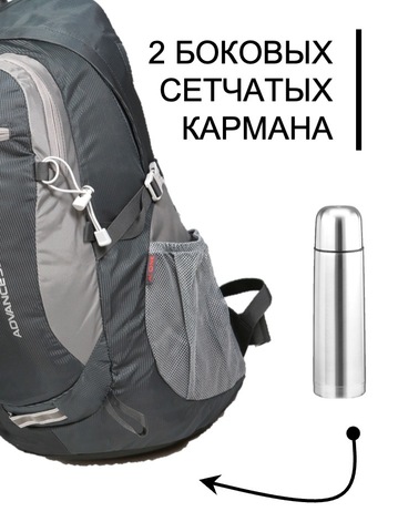 Картинка рюкзак городской Ai One 2159 grey - 5