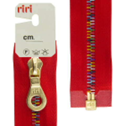 Молния riri, металл , разъем, 1 замок 6мм, тип подвески Kta, тип цепи 