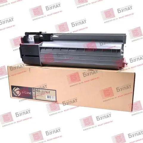 Тонер-картридж БУЛАТ s-Line MX-237GT для Sharp AR-6020 (Чёрный, 20000 стр.), совместимый