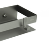 Lemark 9776051 Полка для душа прямая Lemark 300 мм SHELF LINE из нерж. стали с крючками, графит