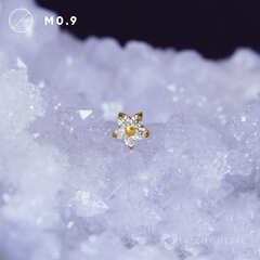 Flower Mini PVD Yellow Crystal