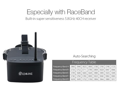 FPV видеошлем Eachine EV800 5.8G 40СН