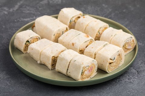 Тортилья с креветкой и омлетом Томаго, 16 шт.