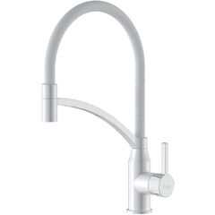 Смеситель для кухни, Frap, гибк излив, с картриджем, бел, F4552-8