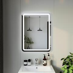 Зеркало Эстель-1 60 с подсветкой LED, кнопочный выключатель