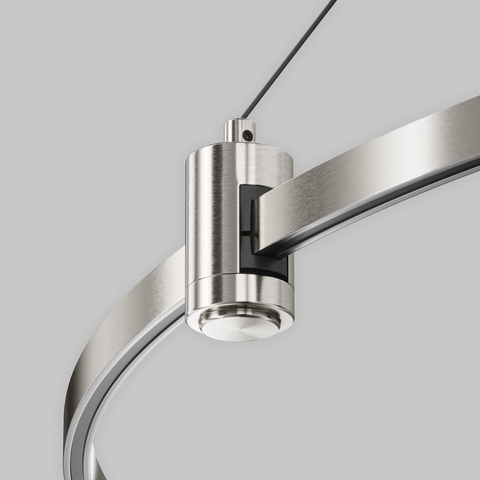 Подвесной набор с основанием под блок питания для круглого шинопровода Maytoni FLARITY TRA154SW-BB-R-PT