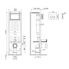 Am.Pm I012711.0138 ErgoFit инсталляция для подвес унитаза с клавишей ErgoFit L пластик, черный матовый