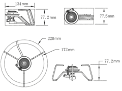 Туристическая газовая горелка Fire-Maple FMS-104