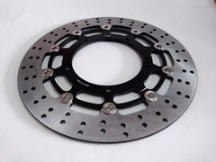 Диск тормозной передний на YAMAHA YZF R6 , YZF R1 04-06/15-21, YZF R1M, FZ1 / FZS FAZER ,MT-10 ABS, V-MAX 1700 черный