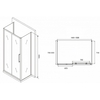 Abber Schwarzer Diamant AG30150MH-S80M-S80M Душевой уголок, 150x80x195