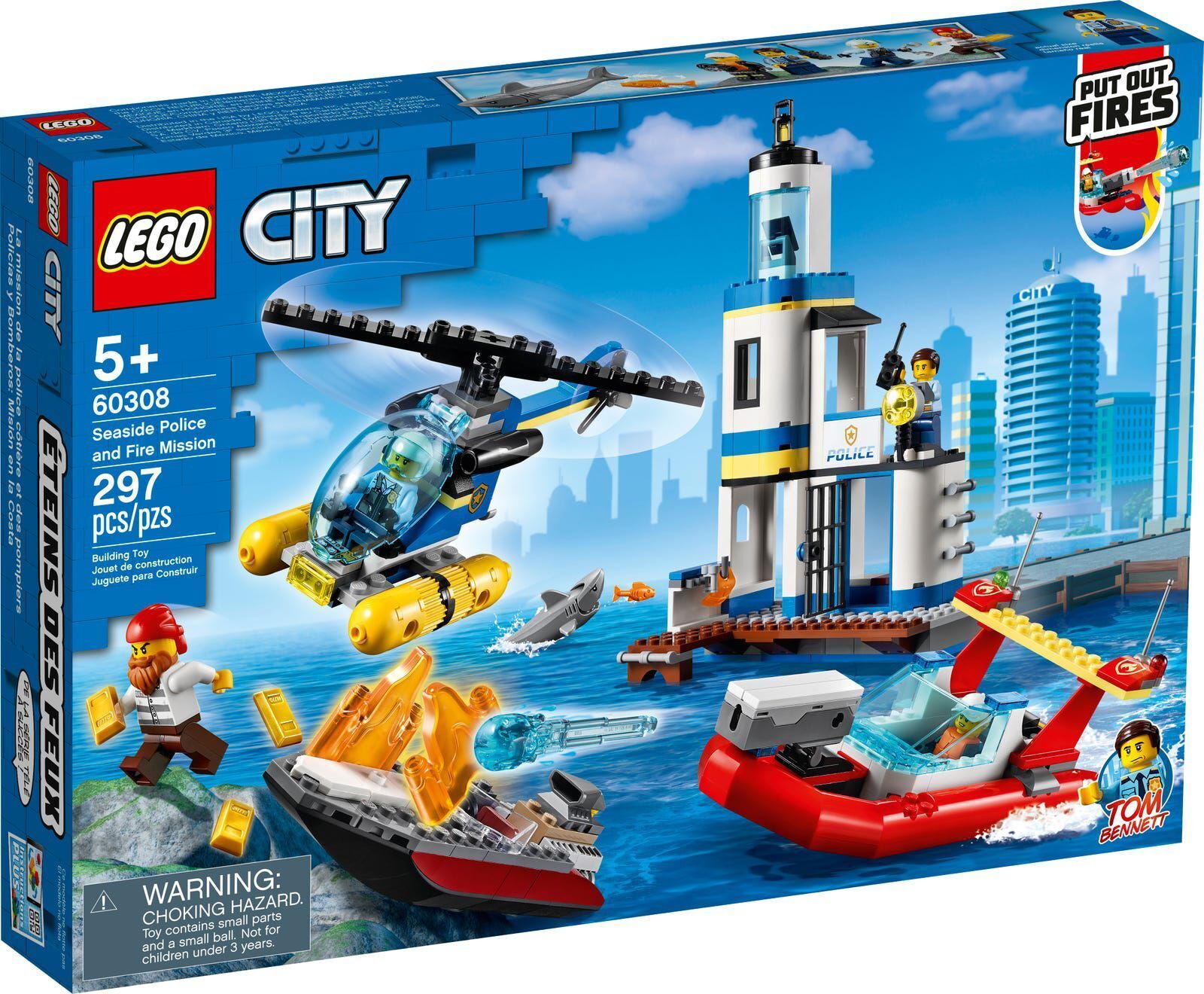 Конструктор Lego City / Лего Сити / Операция береговой полиции и пожарных /  60308 купить в Москве | Доставка по России.