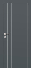 Дверь PX-14 AL кромка с 2-х ст. / Цвет Графит / Двери PROFILO PORTE