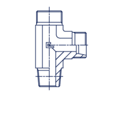 Штуцер FLC DL12 BSPT 3/8" (корпус) CAST