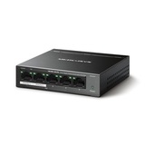 Коммутатор 5-Port Gigabit Desktop Switch with  4-Port PoE+ PORT: 4? Gigabit PoE+ Ports, 1? Gigabit Non-PoE Port SPEC: Compatible with 802.3af/at PDs, 65 W PoE Power, Desktop Steel Case, Wall Mounting FEATURE: Extend Mode for 250m PoE Transmitting, Pr