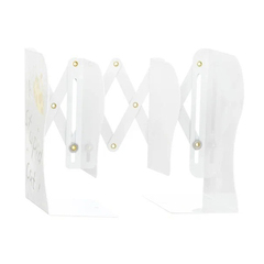 
          Подставка-лоток для книг Basir, металлическая, серия "Кошки", на 3 отделения, белый корпус с рисунком котиков, 4 цвета