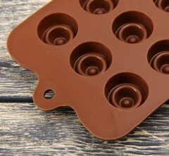 Форма для кондитерских украшений «Комильфо», 21,2×10,5 см, 15 ячеек