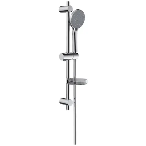 Villeroy&Boch  TVS00000900061 Душевой гарнитур, Villeroy&Boch, размер штанги, мм-600, размер шланга, мм-1600, количество режимов-3, материал-ABS/сталь нержавеющая, в комплекте-держатель ручного душа, цвет-хром