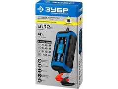 ЗУБР ЗУ-120, 6/12 В, 4 А, интеллектуальное зарядное устройство для аккумуляторов, Профессионал (59300)