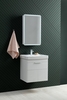 Aquanet 312425 Тумба с раковиной Ирис new 60 подвесная 2 ящ. цв. белый глянец (312425)