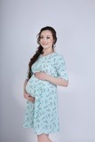 Платье для беременных и кормящих 08372 ментол