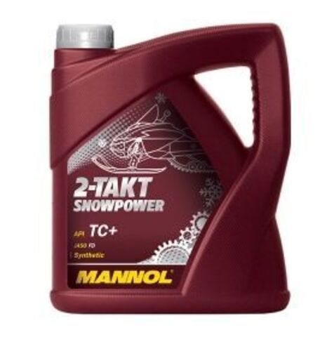 Синтетическое моторное масло Mannol 2-T SNOWPOWER для 2-х тактных снегоходов - 4 л.(1431) (MN7201-4)