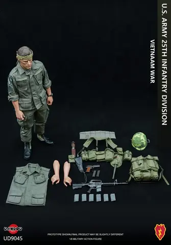 Фигурка Солдат 25-я пехотная дивизия США война во Вьетнаме масштаб 1/6 Ujindou