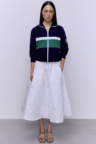 Юбка - солнце из жаккарда на кулиске