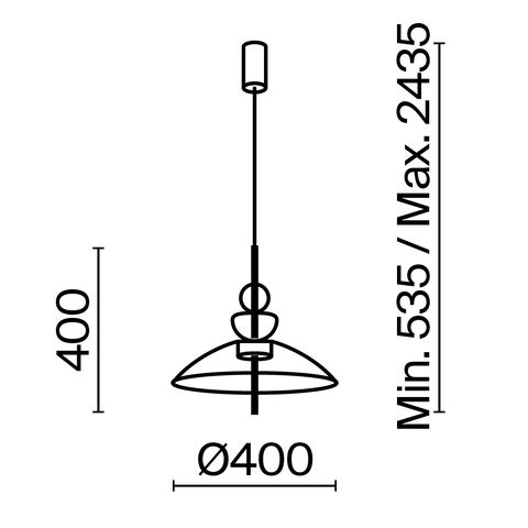 Подвесной светодиодный светильник Maytoni Bangkok MOD185PL-L6B3K3