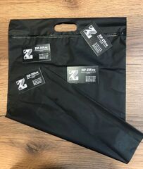 Пакет слайдер черный матовый с вырубной ручкой 35*45 см 60 мкм