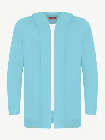 Кардиган с капюшоном из экохлопка