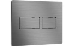 Скоро на складе! Панель двойного смыва RIVO Touch lux Сатинированная сталь (SATIN PVD)