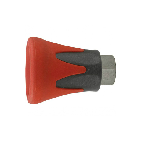 Пластиковая защита форсунки (красная), 400bar, 1/4внут, оцинк.сталь