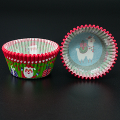 Капсулы бумажные Санта и подарки 50*35 мм, 1000 шт